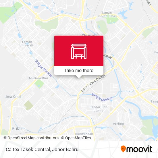 Caltex Tasek Central map