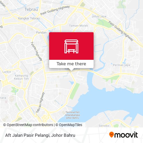 Aft Jalan Pasir Pelangi map