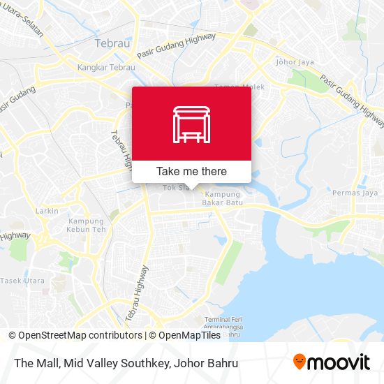 The Mall, Mid Valley Southkey map