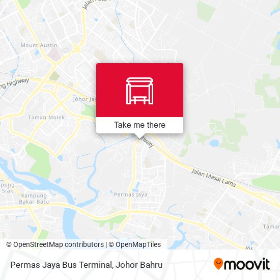 Permas Jaya Bus Terminal map