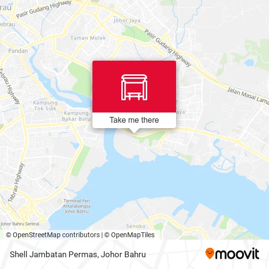 Shell Jambatan Permas map