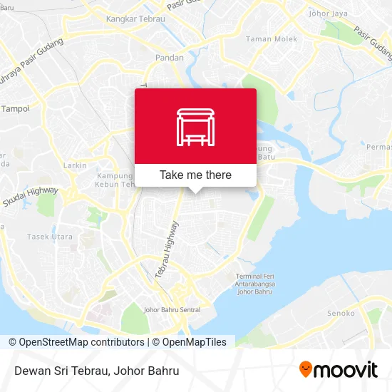 Dewan Sri Tebrau map