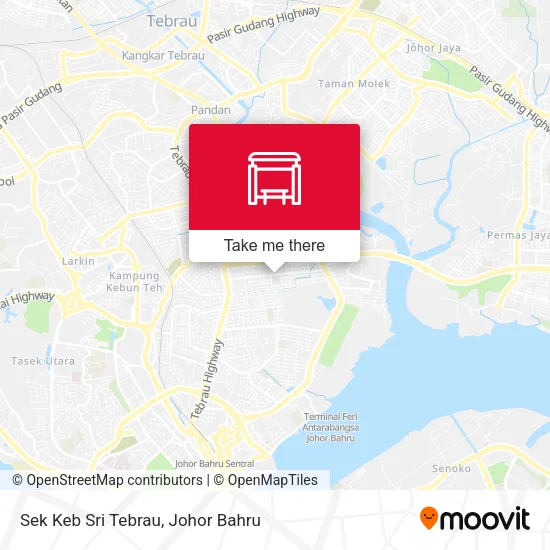 Sek Keb Sri Tebrau map