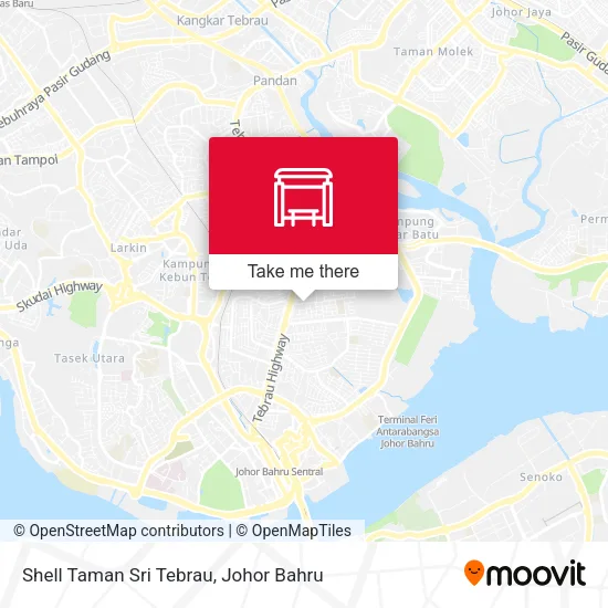 Shell Taman Sri Tebrau map