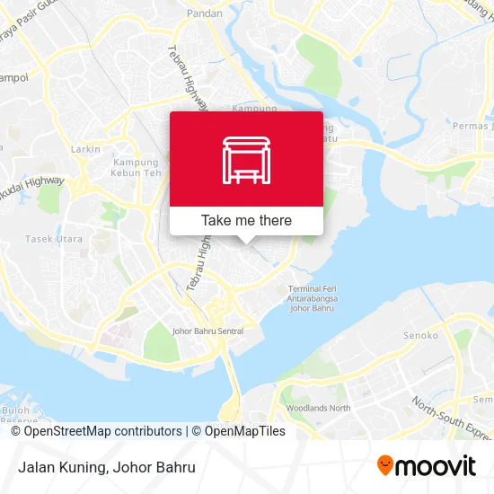 Jalan Kuning map