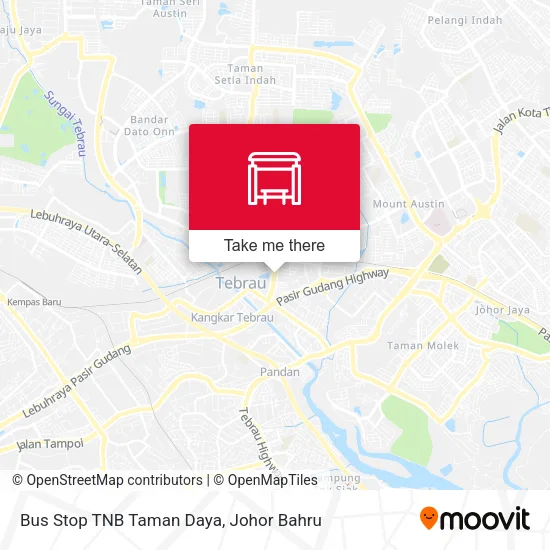 Bus Stop TNB Taman Daya map