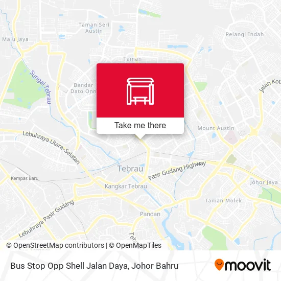 Bus Stop Opp Shell Jalan Daya map