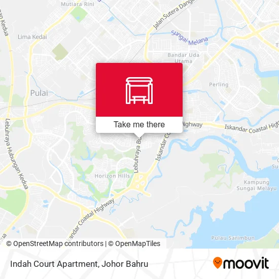 Indah Court Apartment map
