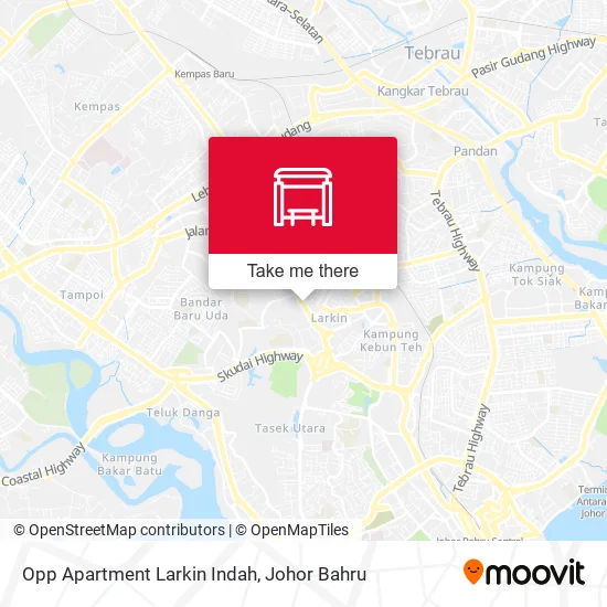 Opp Apartment Larkin Indah map