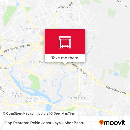 Opp Restoran Pekin Johor Jaya map