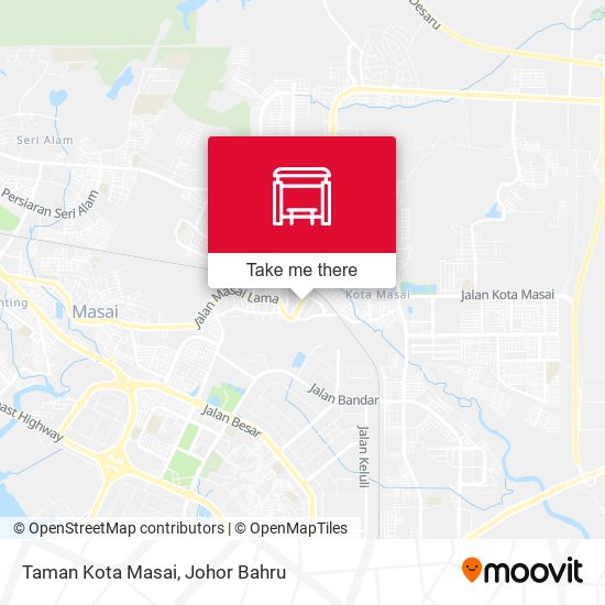 Taman Kota Masai map