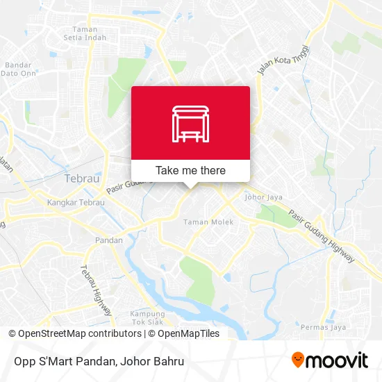 Opp S'Mart Pandan map