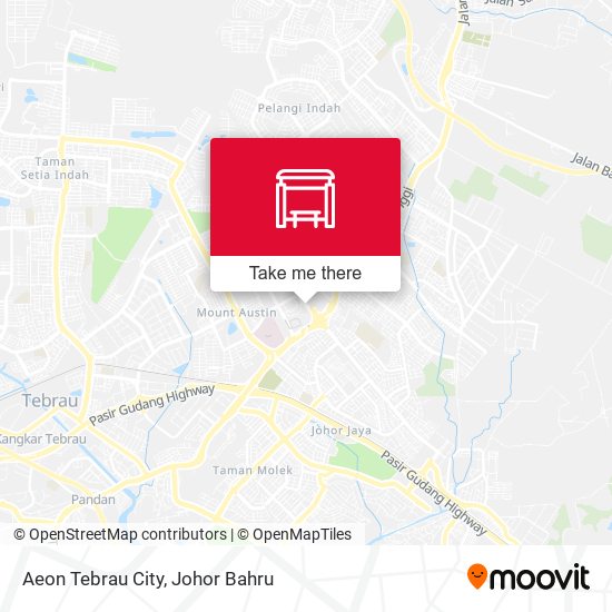 Aeon Tebrau City Persiaran Bdr Desa Tebrau map