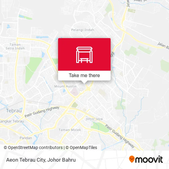 Aeon Tebrau City map