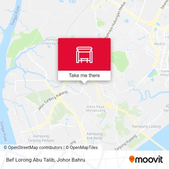 Bef Lorong Abu Talib map