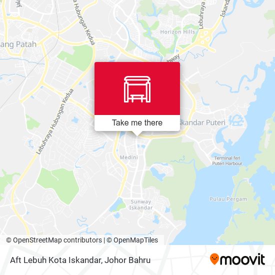 Aft Lebuh Kota Iskandar map