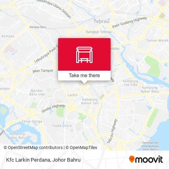 Kfc Larkin Perdana map