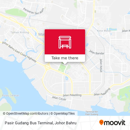 Pasir Gudang Bus Terminal map