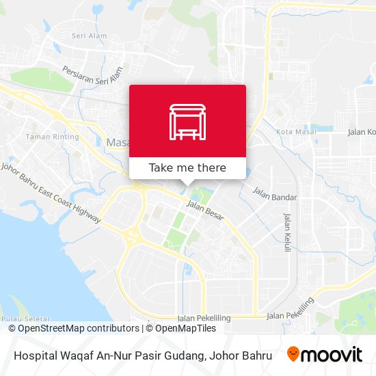 Hospital Waqaf An-Nur Pasir Gudang map