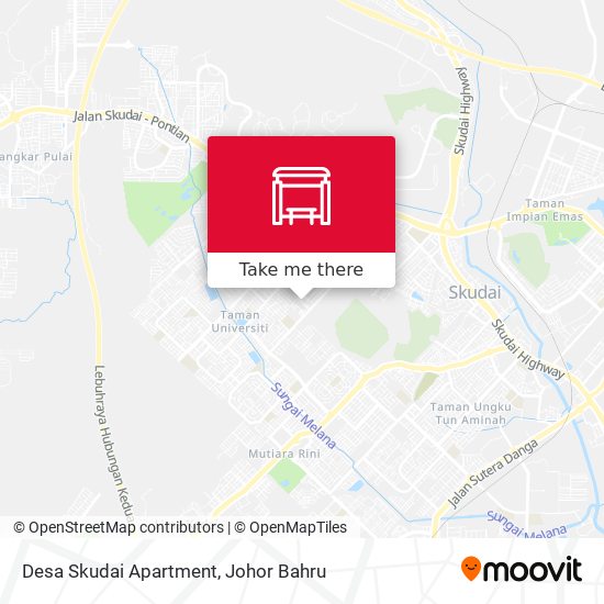 Desa Skudai Apartment map