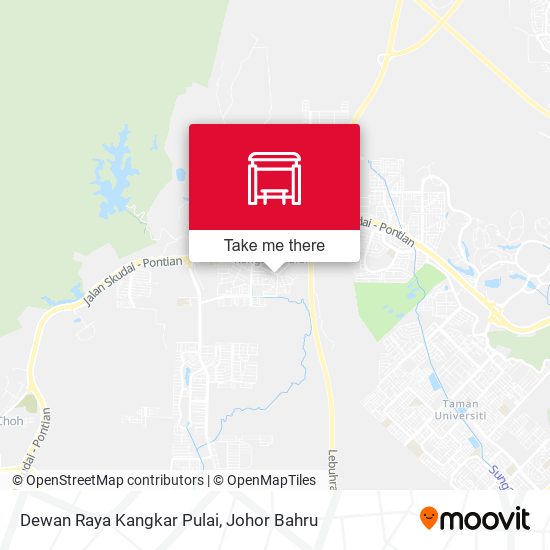 Dewan Raya Kangkar Pulai map