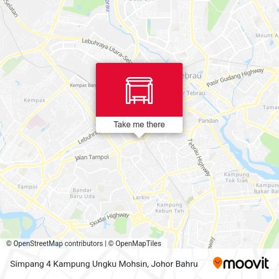 Simpang 4 Kampung Ungku Mohsin map