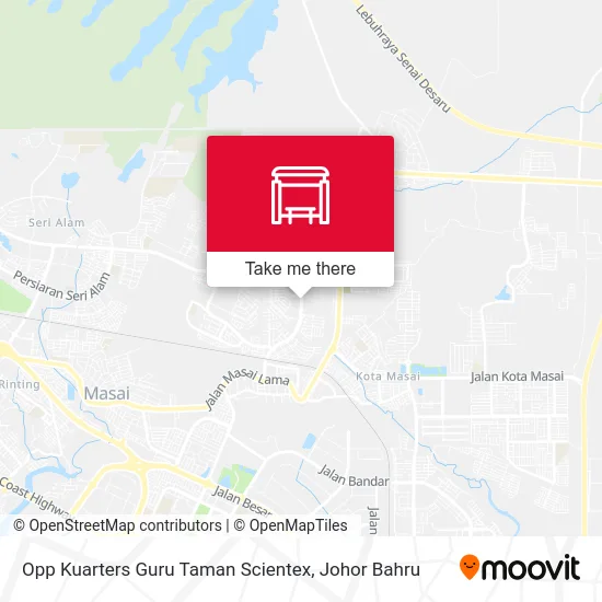 Opp Kuarters Guru Taman Scientex map