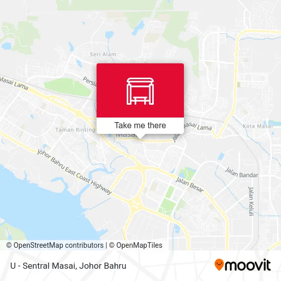 U - Sentral Masai map