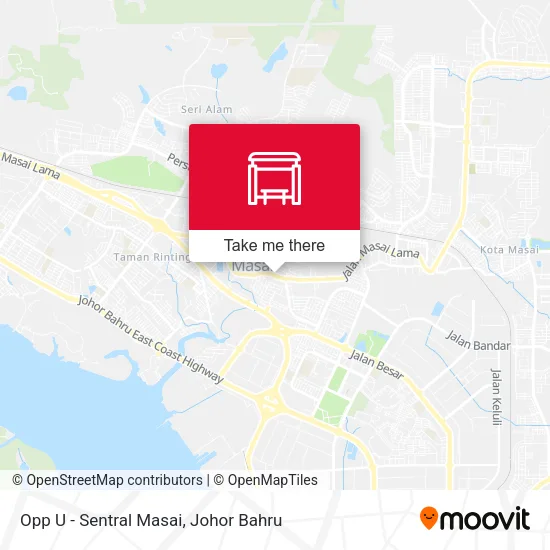 Opp U - Sentral Masai map