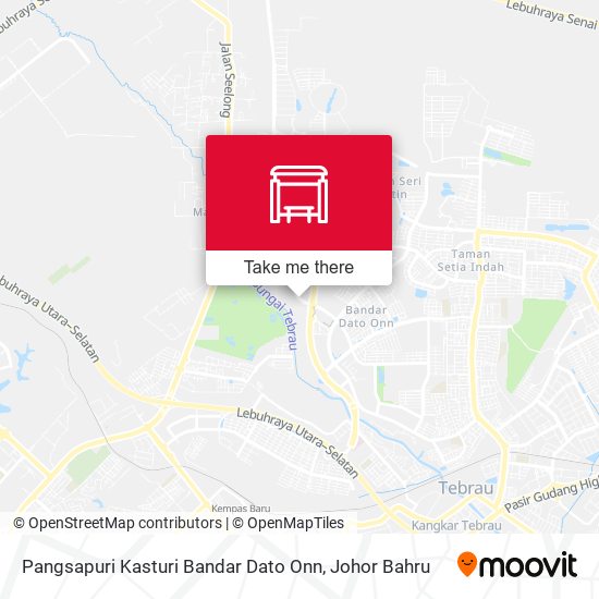 Pangsapuri Kasturi Bandar Dato Onn map