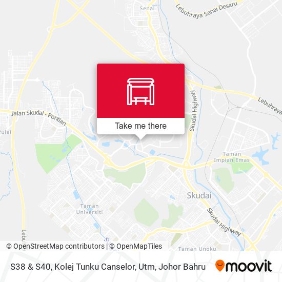 S38 & S40, Kolej Tunku Canselor, Utm map