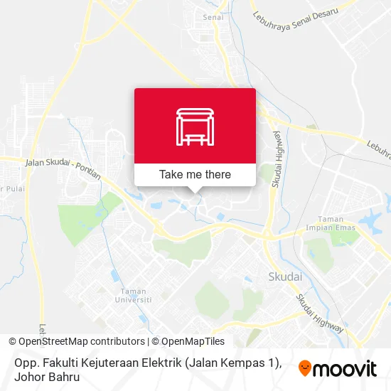 Opp. Fakulti Kejuteraan Elektrik (Jalan Kempas 1) map
