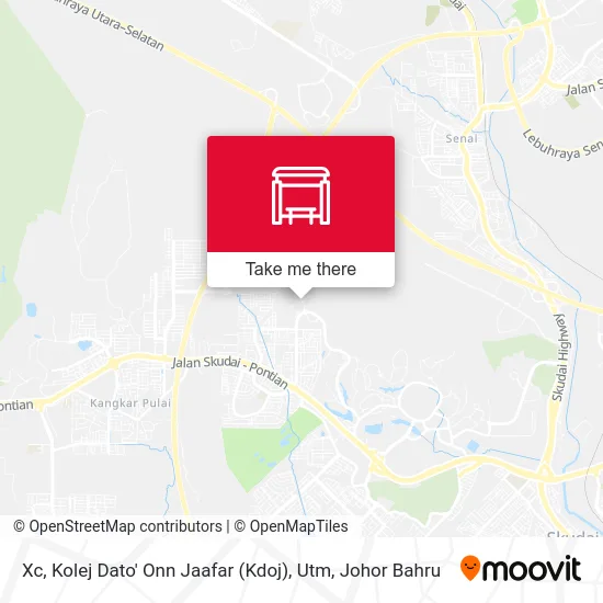 Xc, Kolej Dato' Onn Jaafar (Kdoj), Utm map