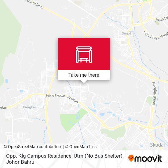 Opp. Klg Campus Residence, Utm (No Bus Shelter) map