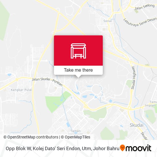 Opp Blok W, Kolej Dato' Seri Endon, Utm map