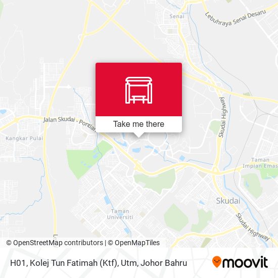 H01, Kolej Tun Fatimah (Ktf), Utm map