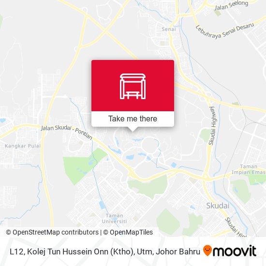 L12, Kolej Tun Hussein Onn (Ktho), Utm map