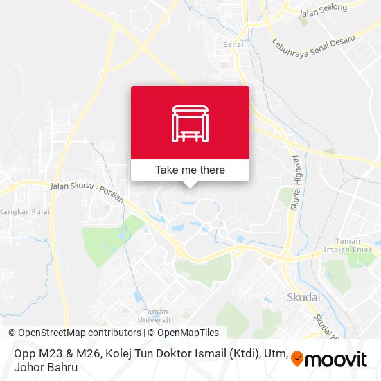 Opp M23 & M26, Kolej Tun Doktor Ismail (Ktdi), Utm map