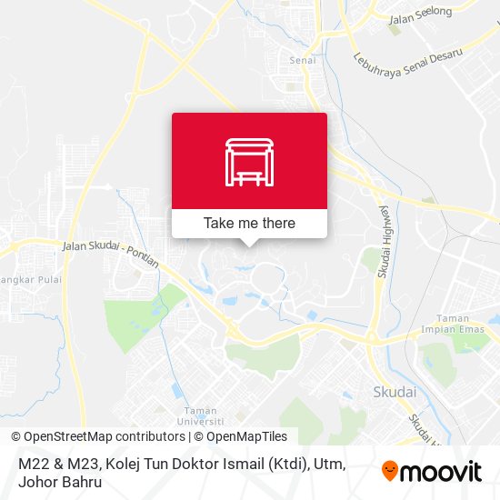 M22 & M23, Kolej Tun Doktor Ismail (Ktdi), Utm map