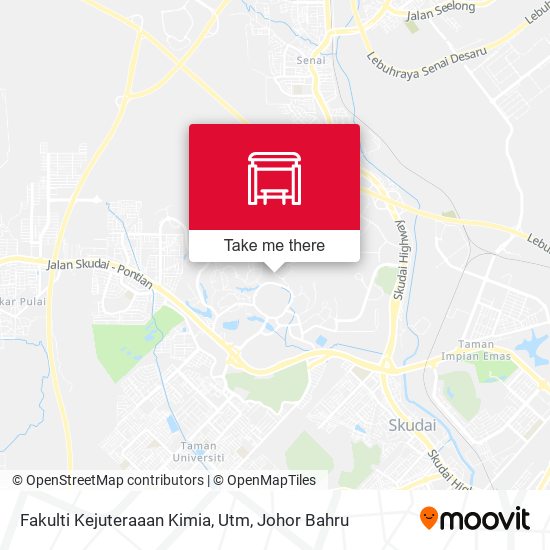 Fakulti Kejuteraaan Kimia, Utm map