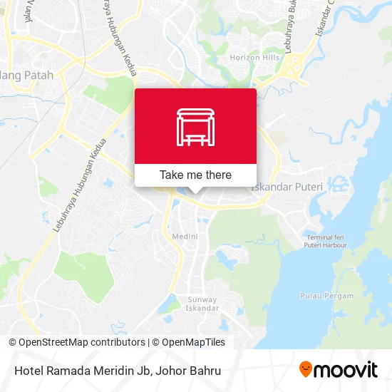 Hotel Ramada Meridin Jb map