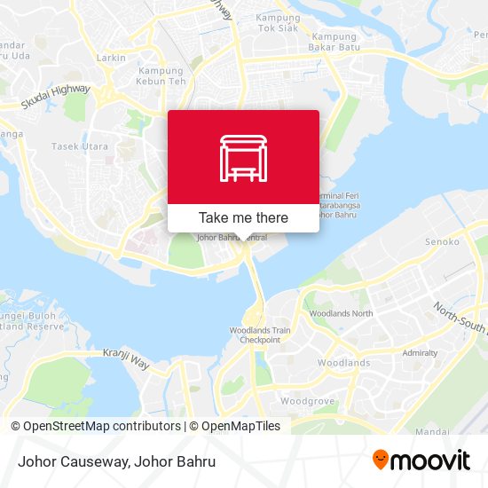 Johor Causeway map