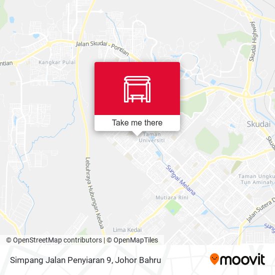 Simpang Jalan Penyiaran 9 map