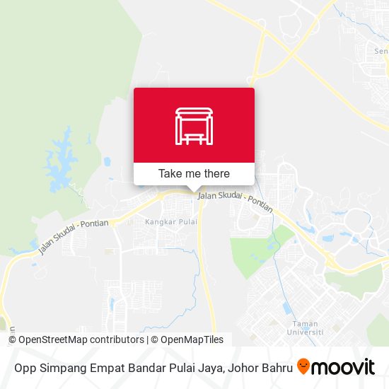 Opp Simpang Empat Bandar Pulai Jaya map