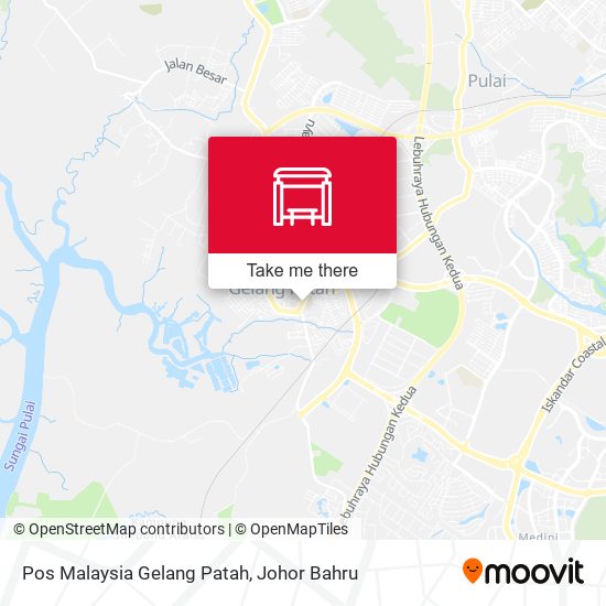 Pos Malaysia Gelang Patah map