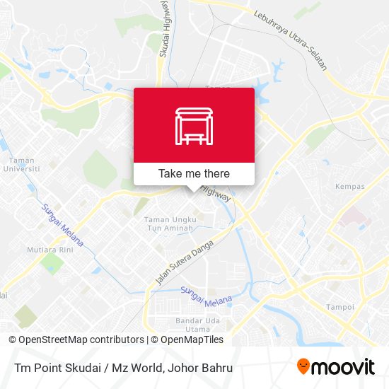 Tm Point Skudai / Mz World map