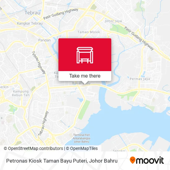 Petronas Kiosk Taman Bayu Puteri map