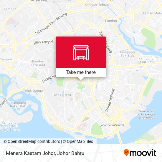 Menera Kastam Johor map