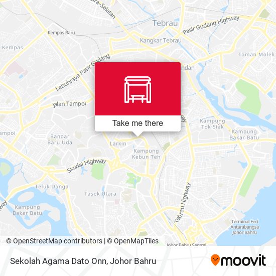 Sekolah Agama Dato Onn map
