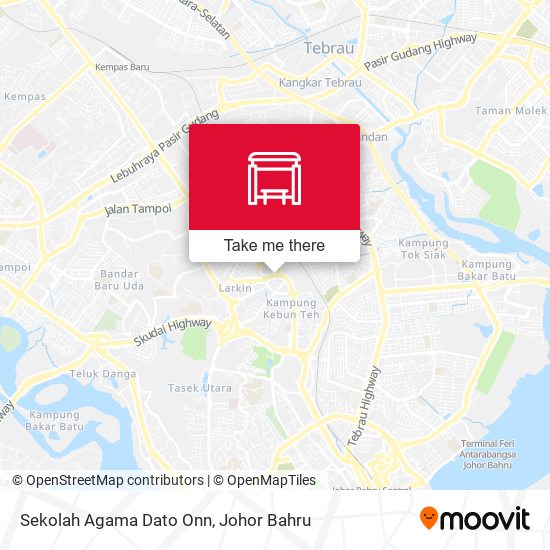Sekolah Agama Dato Onn map
